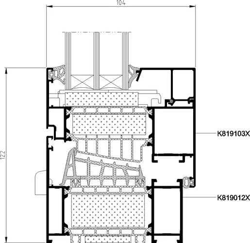 MB-104 DOOR passive-house aluminum door system supplied by ViknoPlus