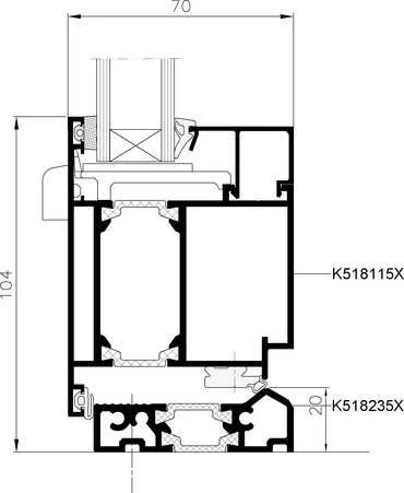 MB-70 thermally insulated aluminum window system supplied by ViknoPlus