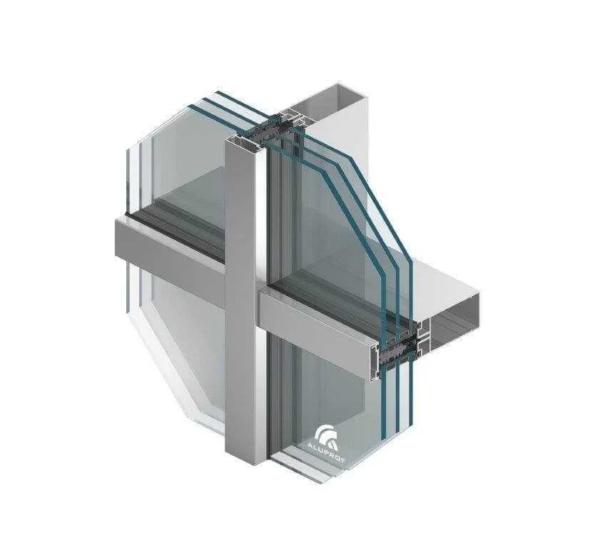 ViknoPlus MB-TT50 facade system section