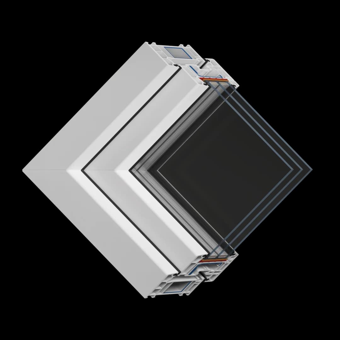 STANDART pvc window system supplied by ViknoPlus